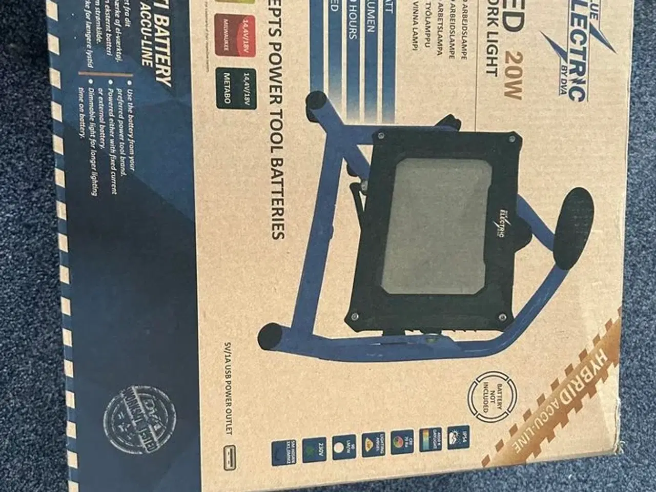 Billede 1 - Arbejdslampe BLUE ELECTRIC 20W