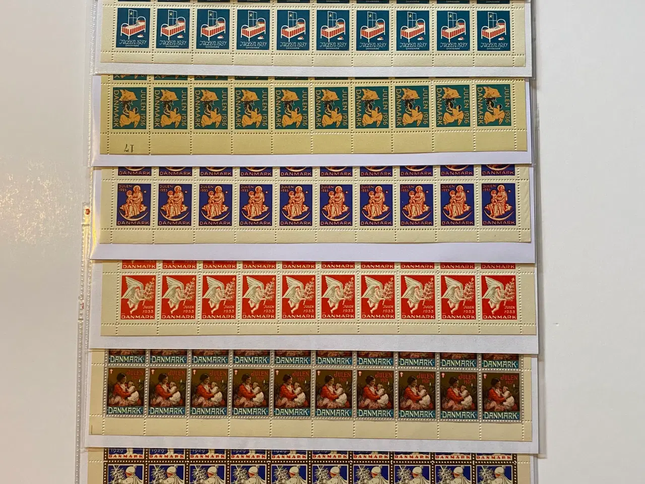 Billede 1 - Julemærker Danmark helark