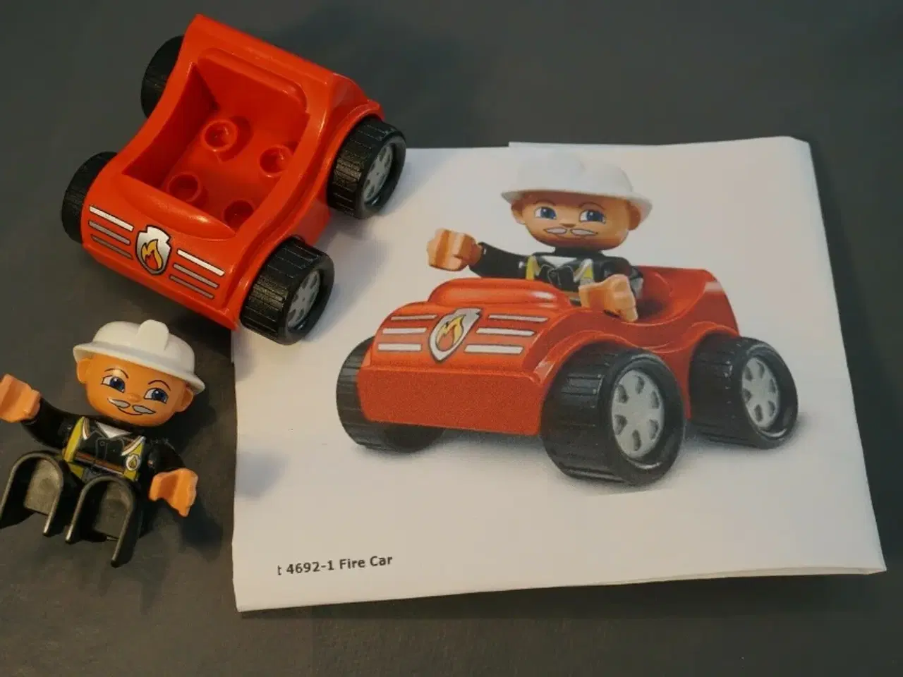 Billede 1 - Lego Duplo, Fire Car - 4692