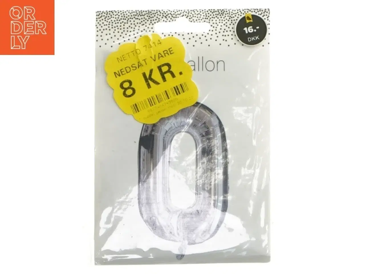 Billede 1 - Folieballon - Tallet 0 (str. 86 cm)