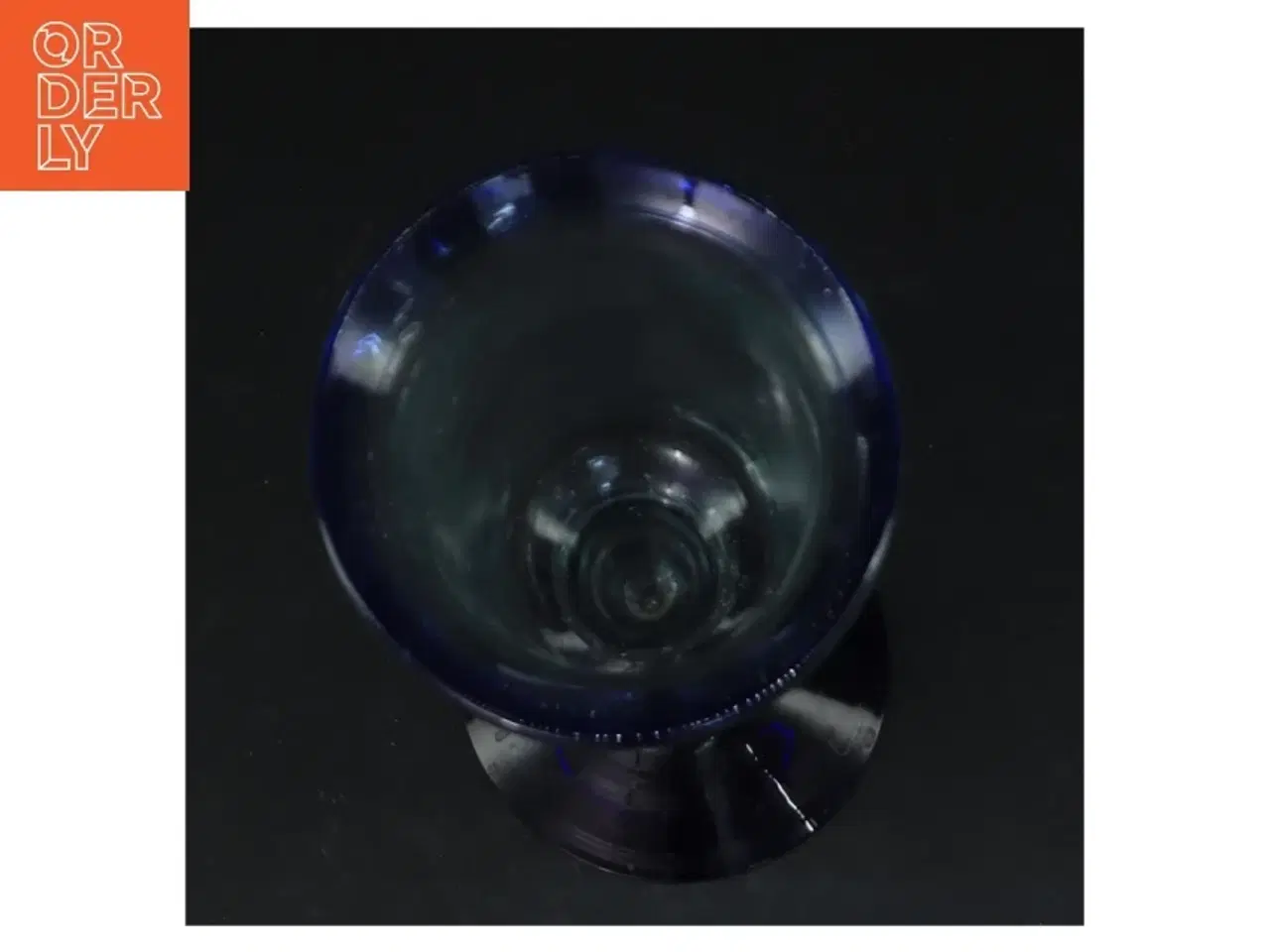 Billede 2 - Blåt glas (str. Ø. 8 cm. længde, 16 cm)