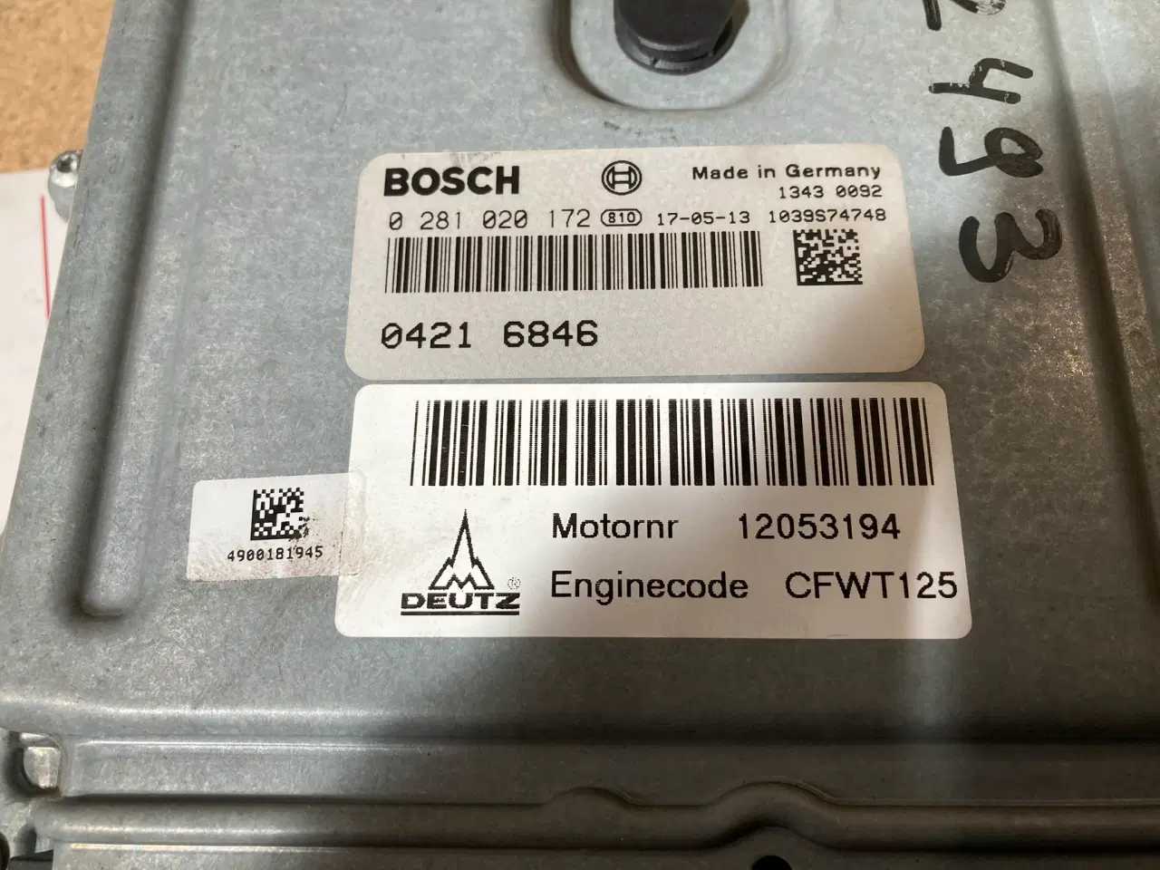 Billede 3 - Motor Styrings Boks Til Deutz Motor