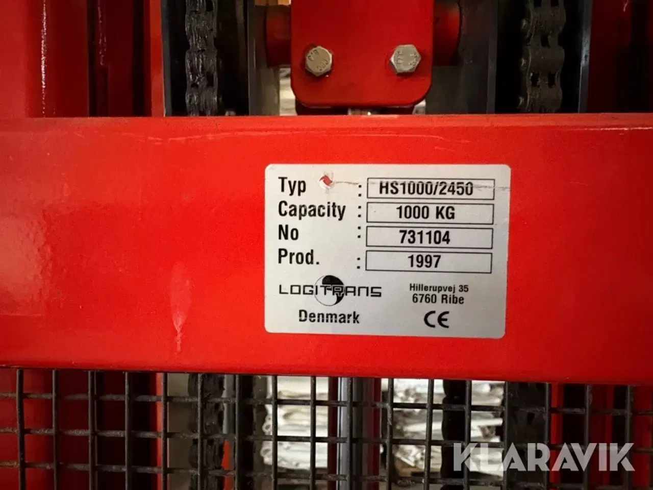 Billede 5 - Palleløfter / højtløfter Logitrans HS1000/2450