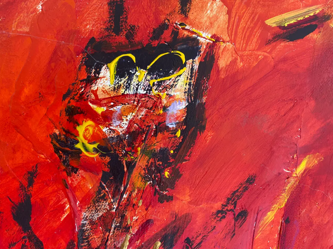 Billede 4 - Per Dahl, African Images, Maleri 1997, højde 173, 