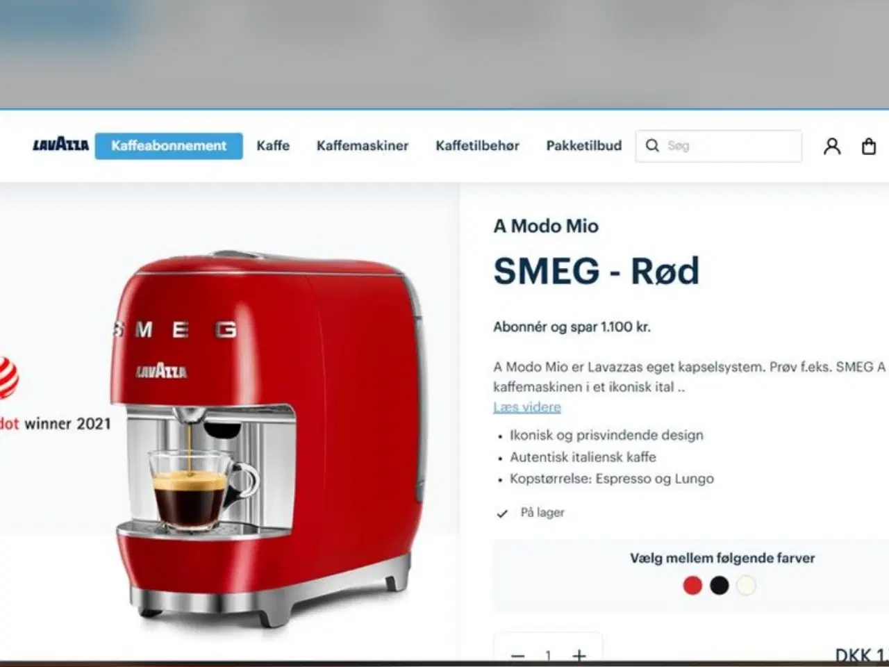 Billede 4 - SMEG/LaVazza espressomaskine