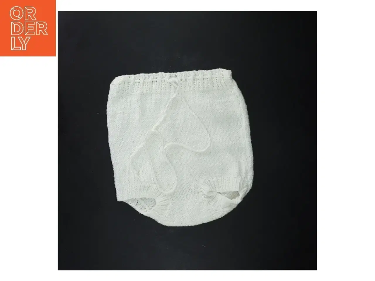 Billede 1 - Strikket baby blebukser (str. 22x25 cm)