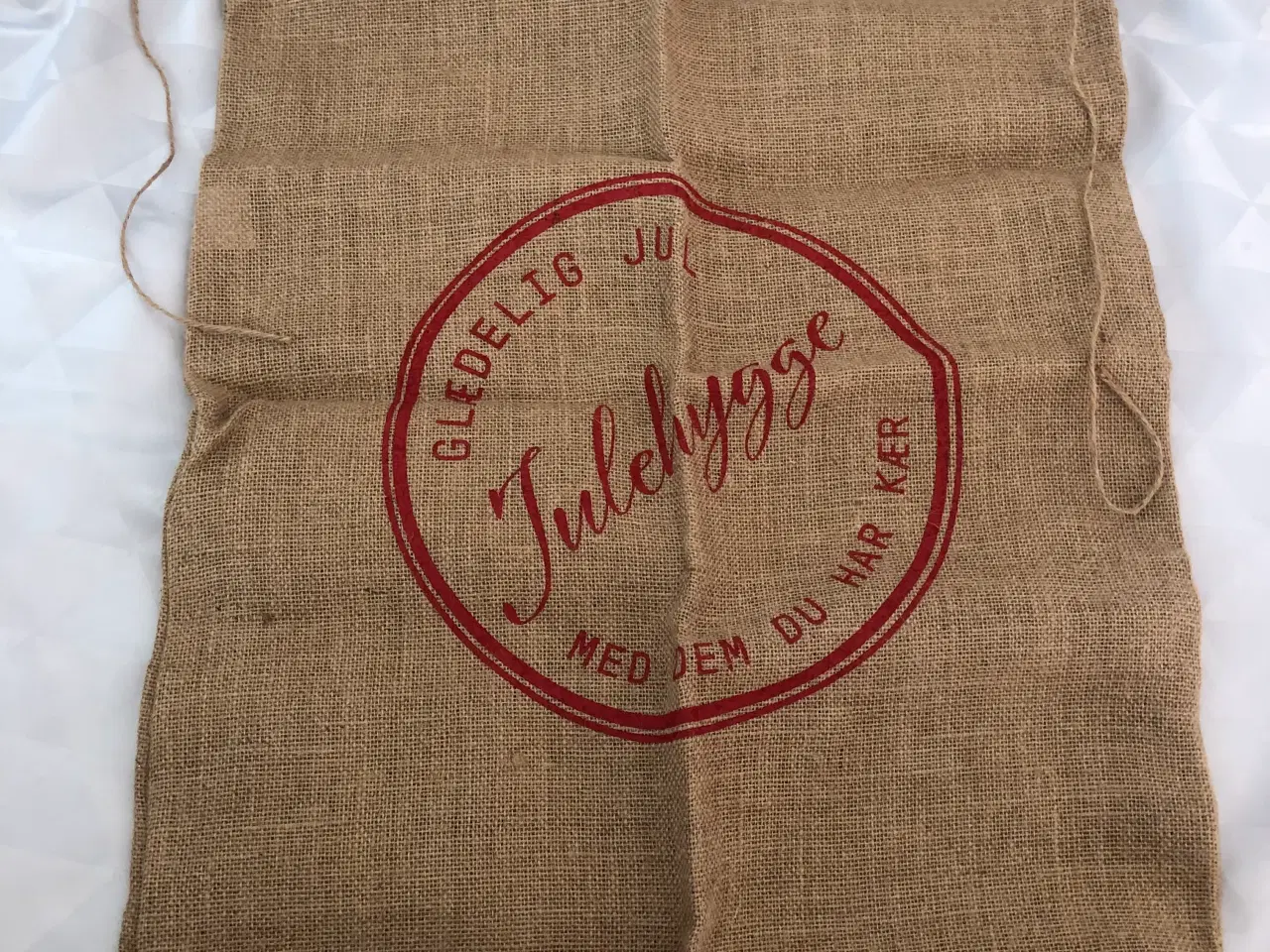 Billede 1 - Ubrugt julemands sæk/gavesæk til jul i hør 