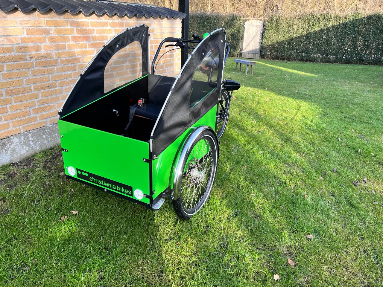 Billede 4 - Flot grøn Christiania El-Ladcykel - knap 1 år gamm