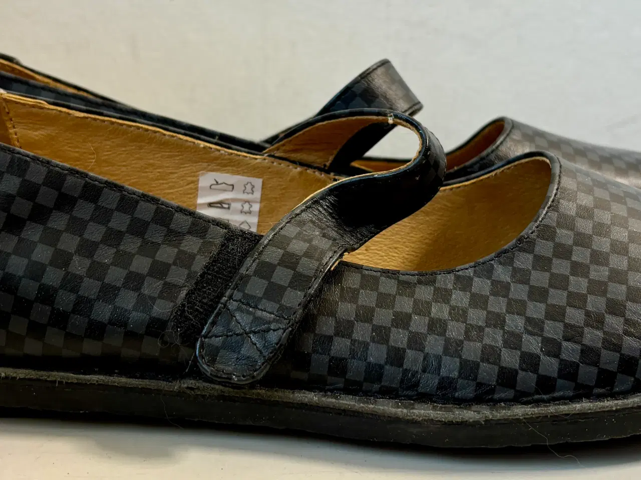 Billede 4 - Gudrun Sjøden, ternede sko i skind, str 42