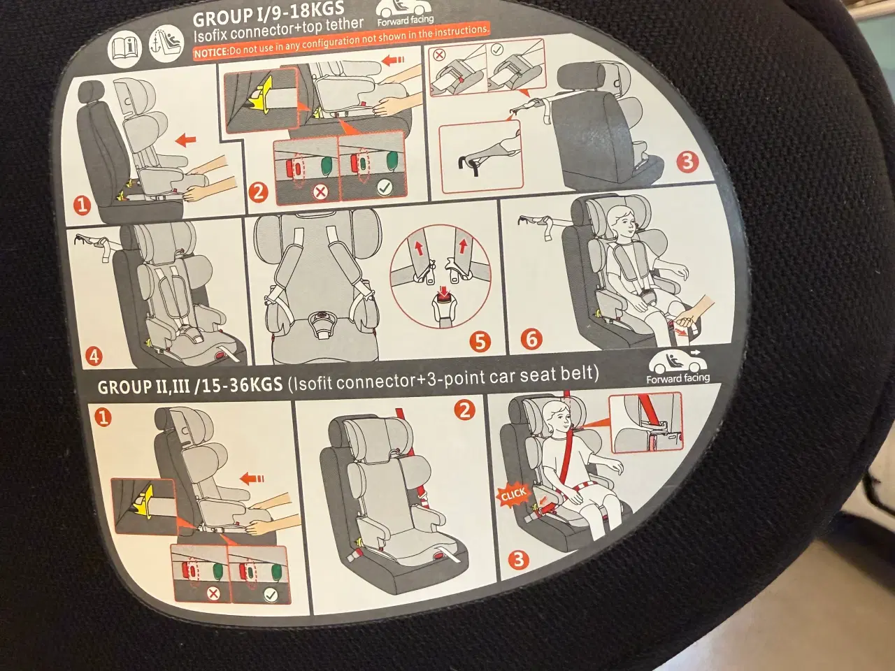 Billede 6 - Autostol som ny med isofix