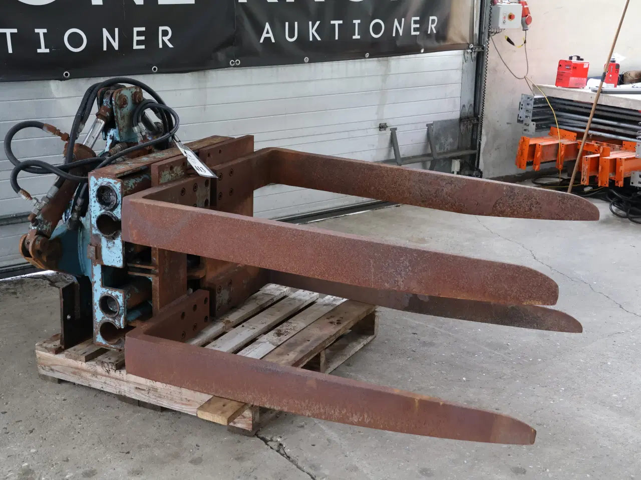 Billede 2 - Kassevender/pallegafler med rotator