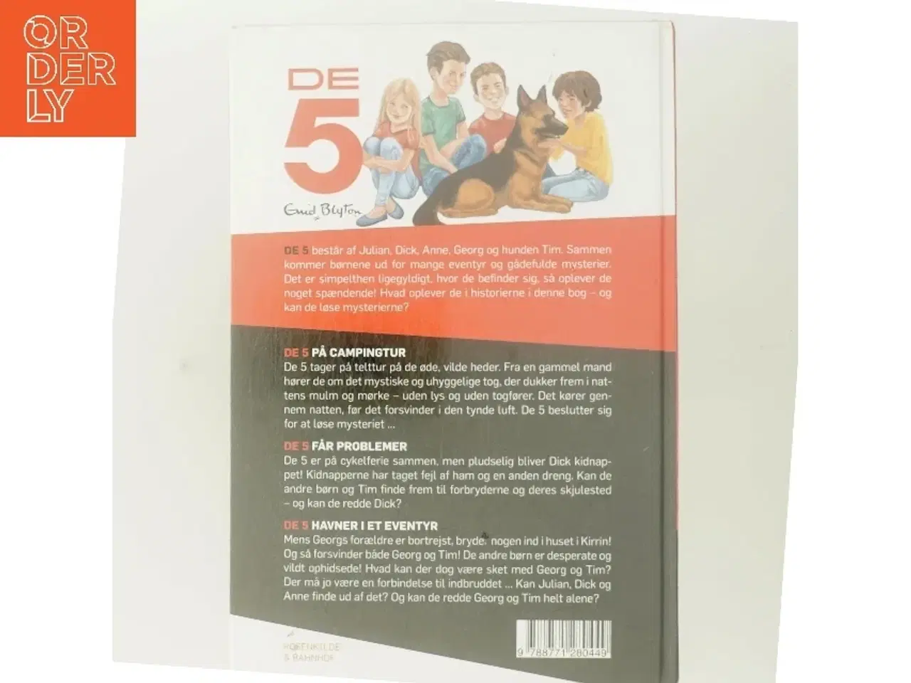 Billede 3 - De 5 på campingtur : De 5 får problemer : De 5 havner i et eventyr af Enid Blyton (Bog)