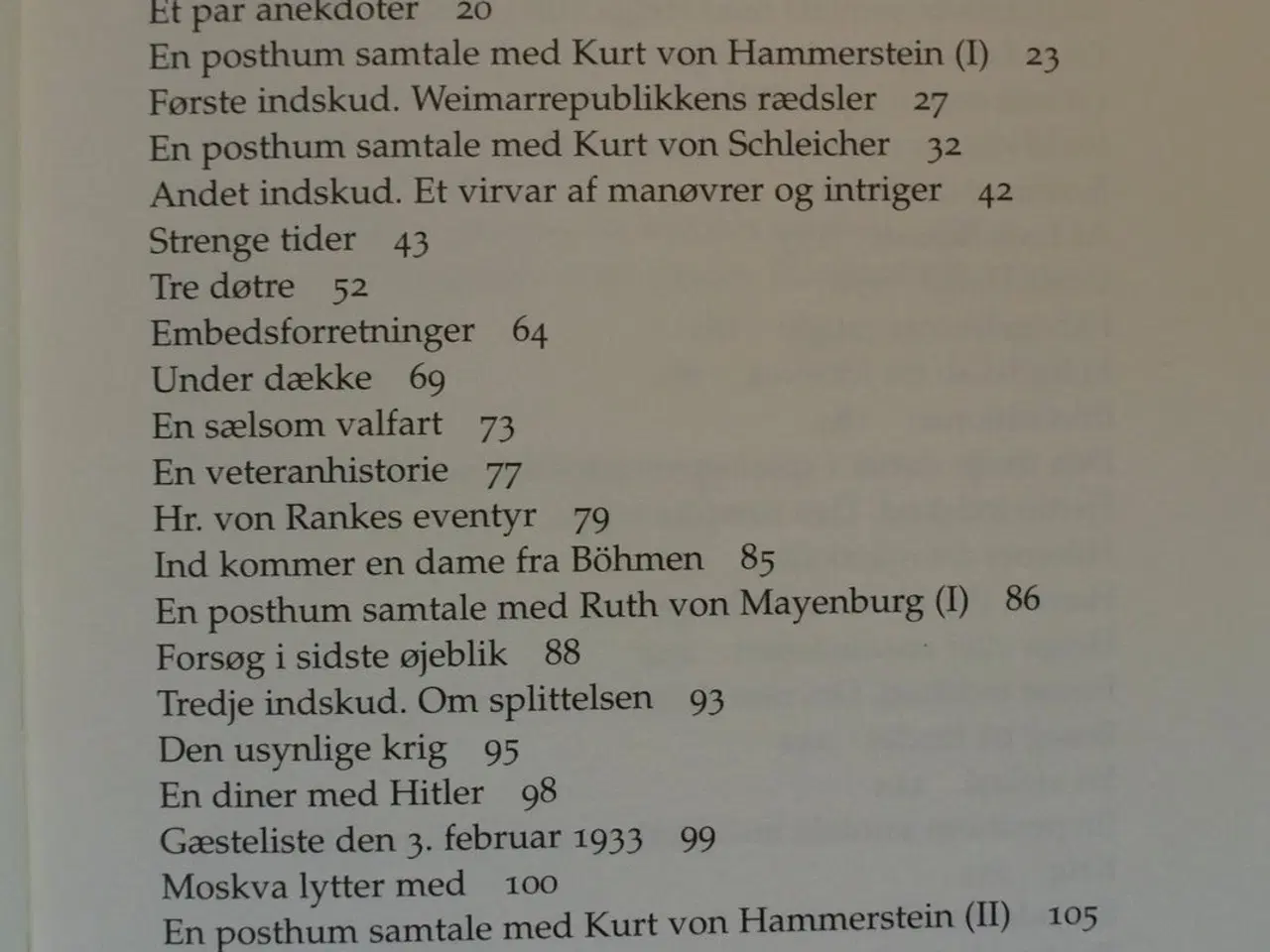 Billede 2 - hammerstein eller egensindigheden en tysk historie