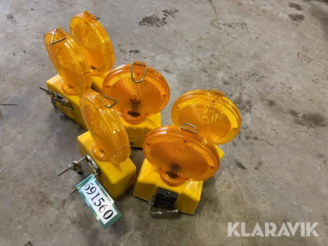 Billede 3 - Advarselsblink med batterier 12 styk