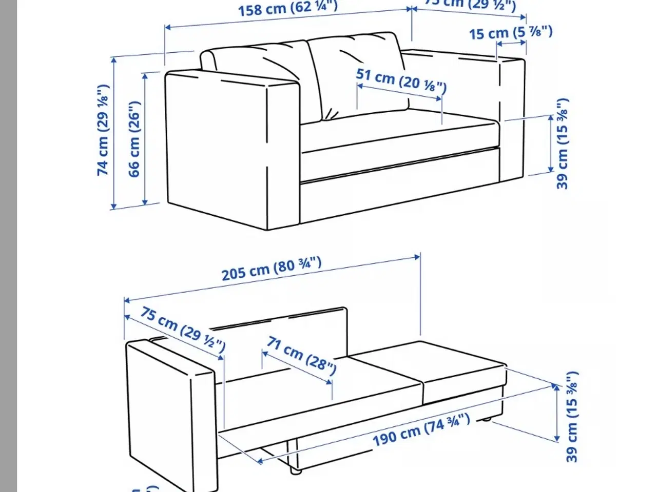Billede 5 - SKÖNABÄCK sovesofa fra IKEA