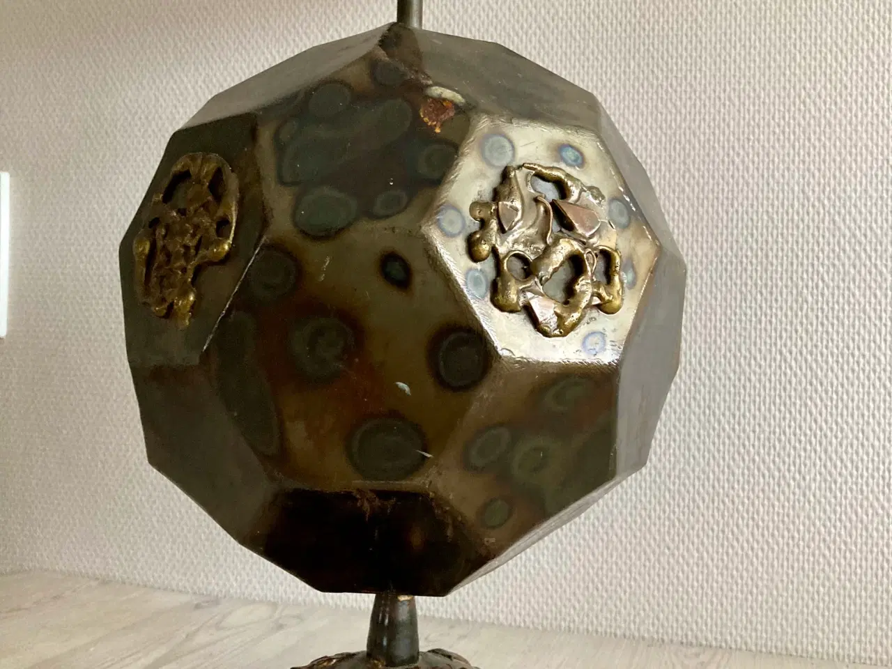 Billede 6 - Unik vintage kunst bordlampe, 60 cm høj