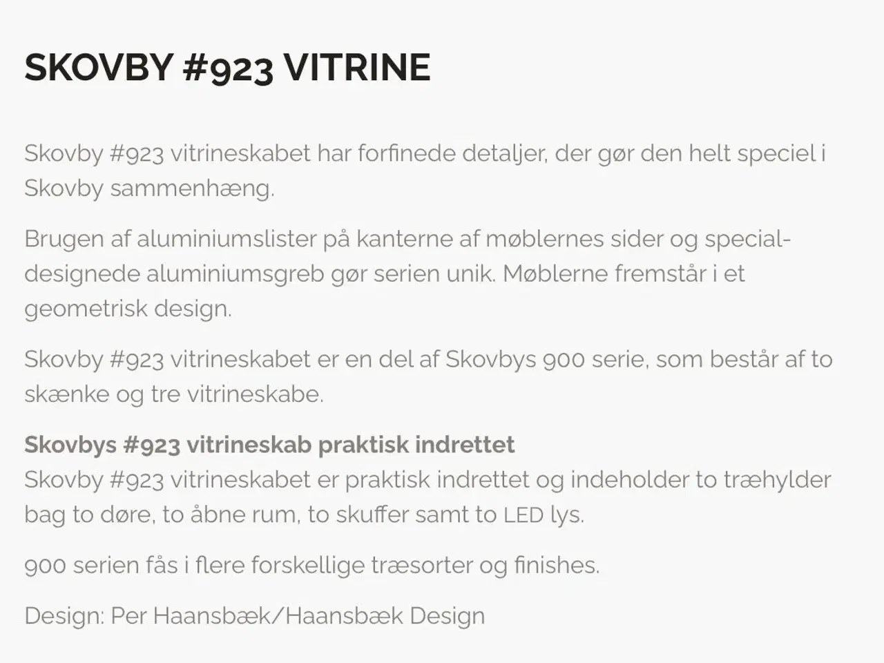 Billede 10 - Skovby SM923 Vitrineskab - Olieret Valnød