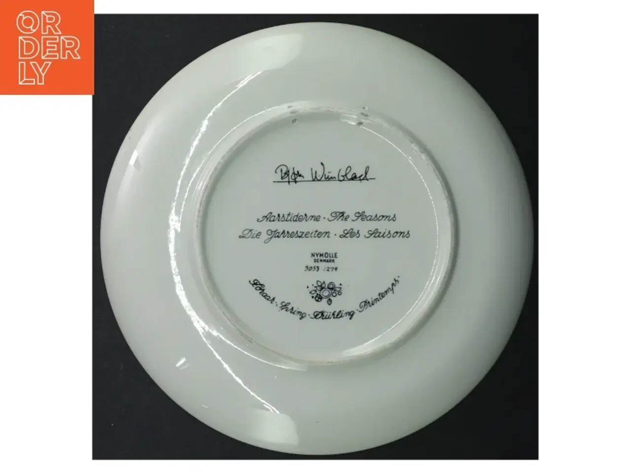 Billede 4 - Bjørn Wiinblad Forår platte fra Nymlle (str. Ø 21,5 cm)