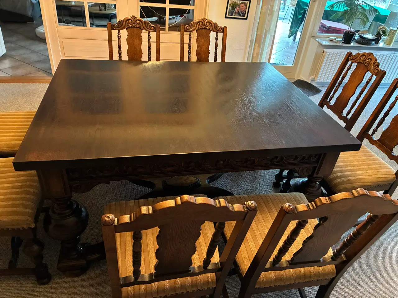 Billede 4 - Spisebord i moseeg