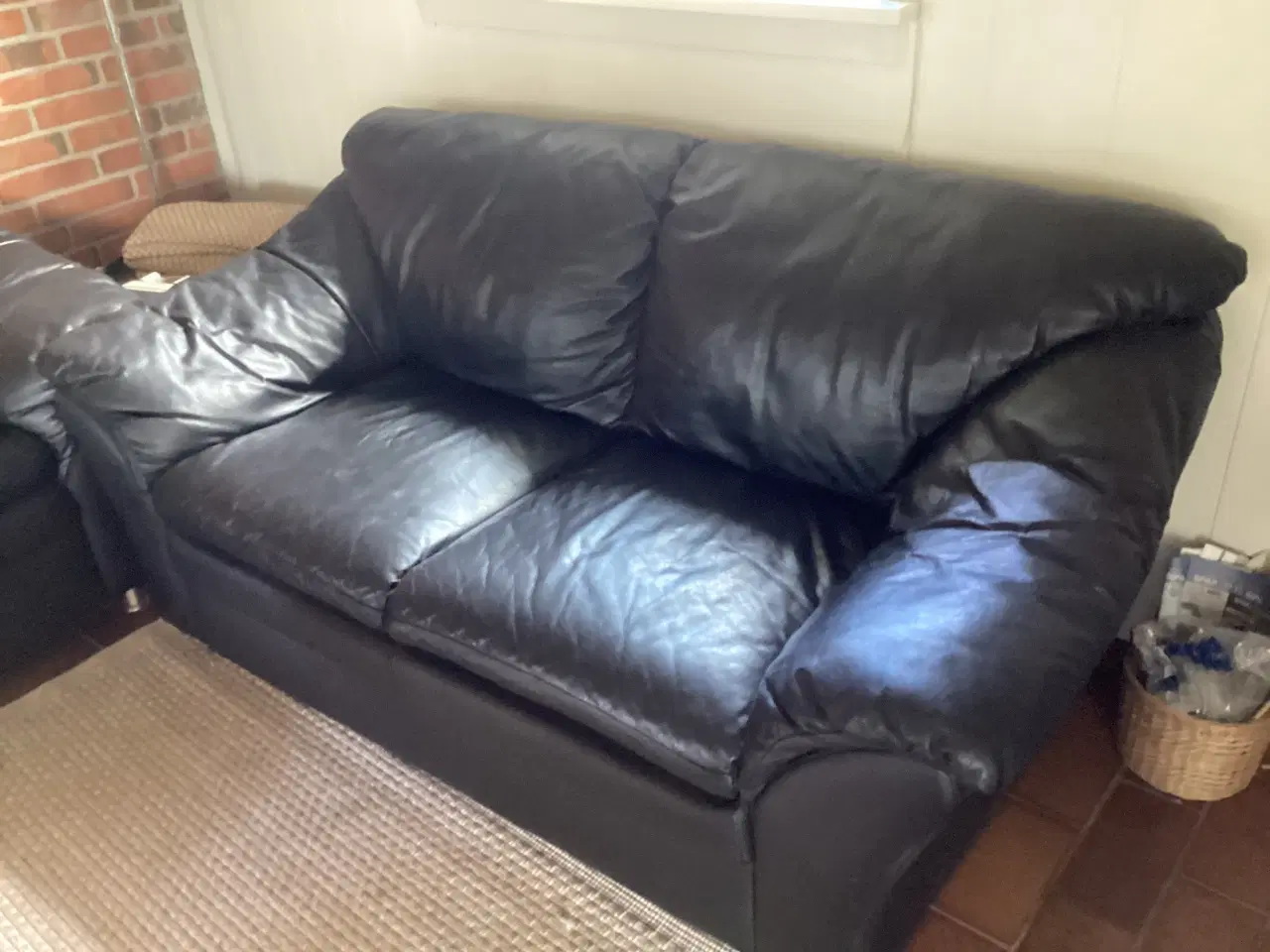 Billede 4 - Lædersofaer L210cm D 85cm 2 sofa 165cm D 85cm.