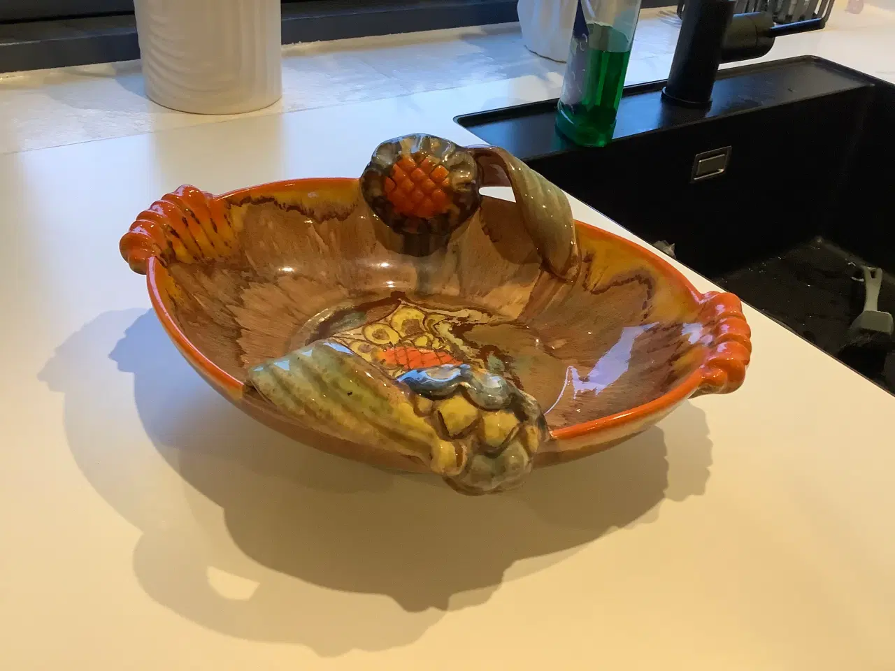 Billede 7 - Blonde porcelæns fad og ler fad