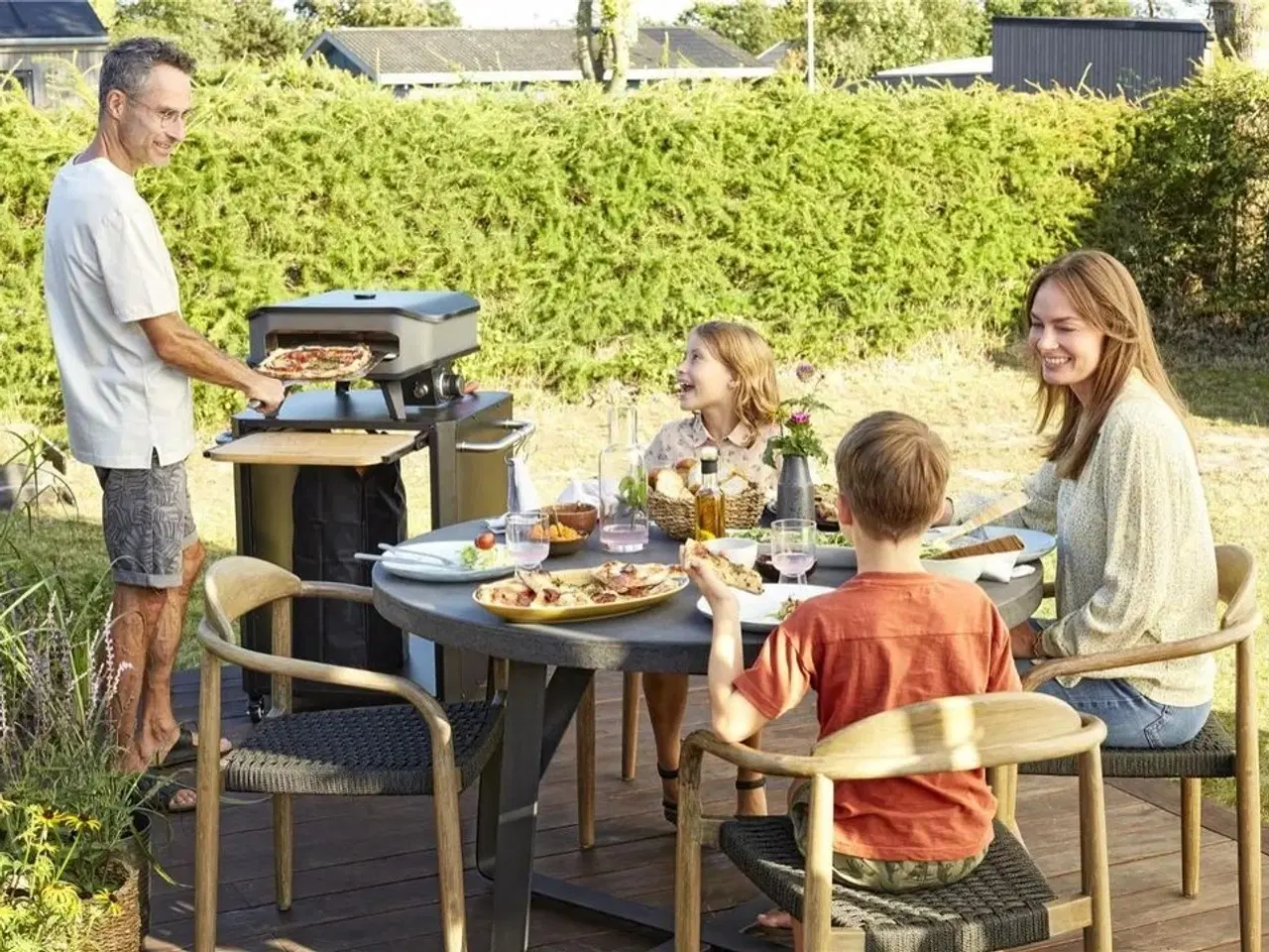 Billede 7 - Cozze® 17" pizzaovn til gas med termometer og pizzasten 8,0KW