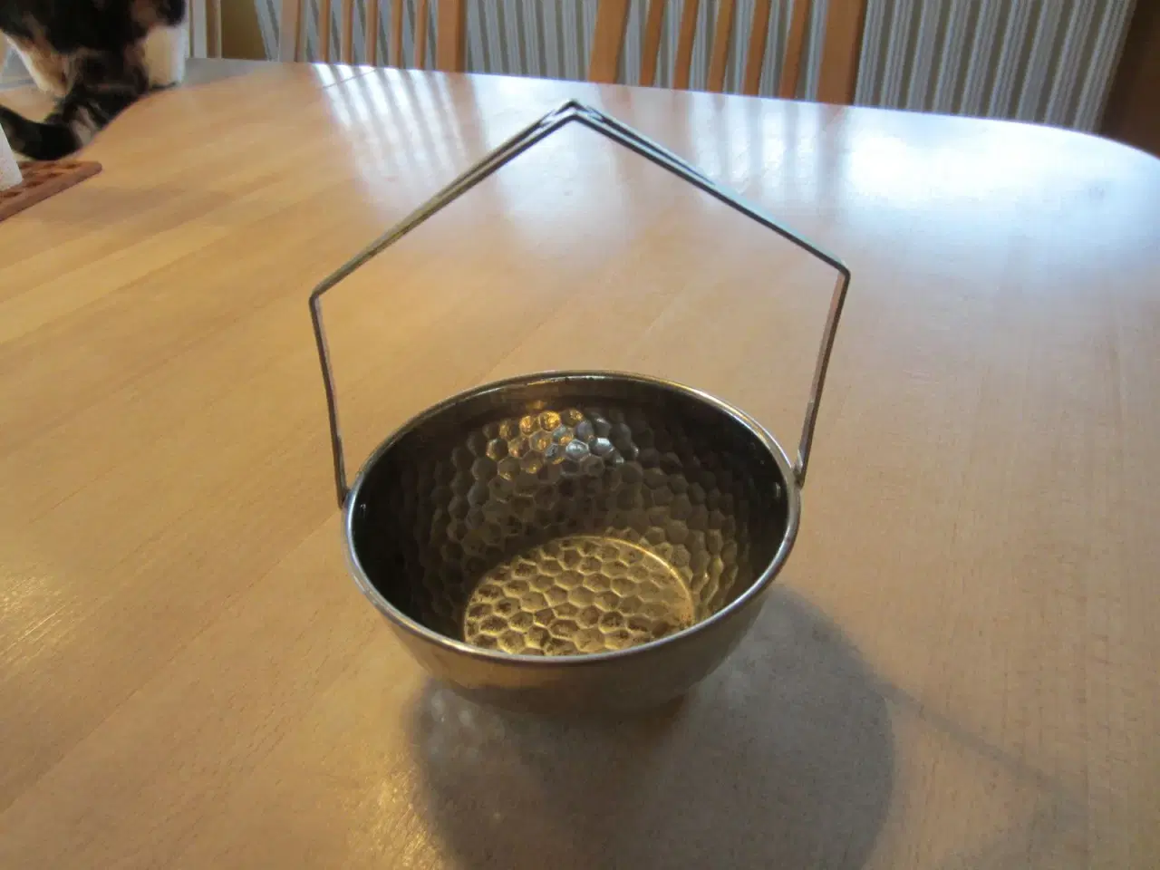 Billede 3 - Sølvplet skål med hank