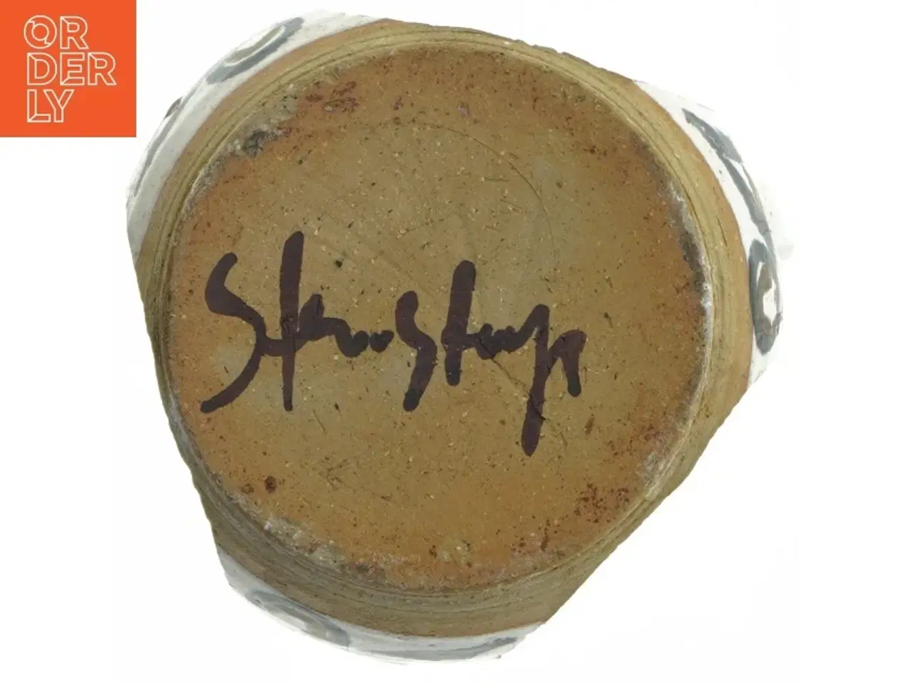 Billede 3 - Keramisk vase med håndtag (str. Ø. 10 cm, længde, 15 cm)