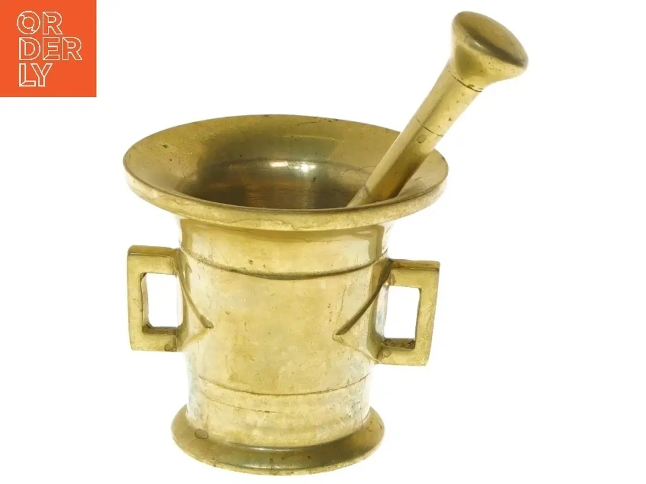 Billede 1 - Morter og støder i messing (str. Ø 11 cm)