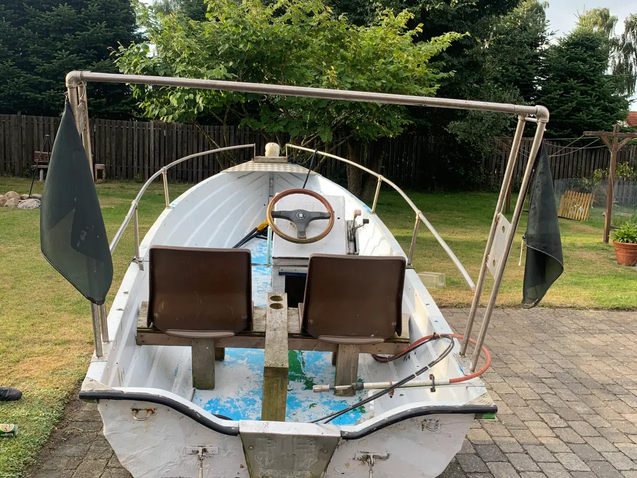Billede 5 - Styrepult båd glasfiber med trailer og motor 
