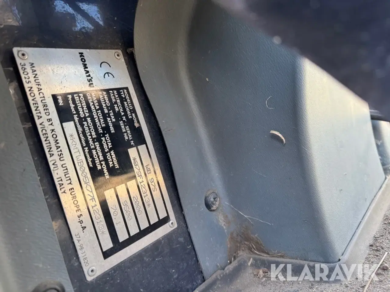Billede 6 - Rendegraver Komatsu WB 97S