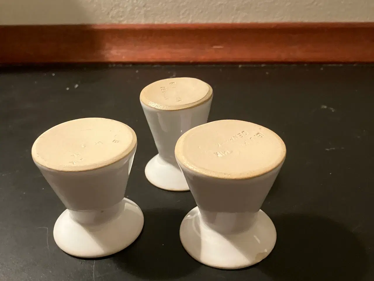 Billede 3 - Lysestager 3 stk. 4 cm høje keramik