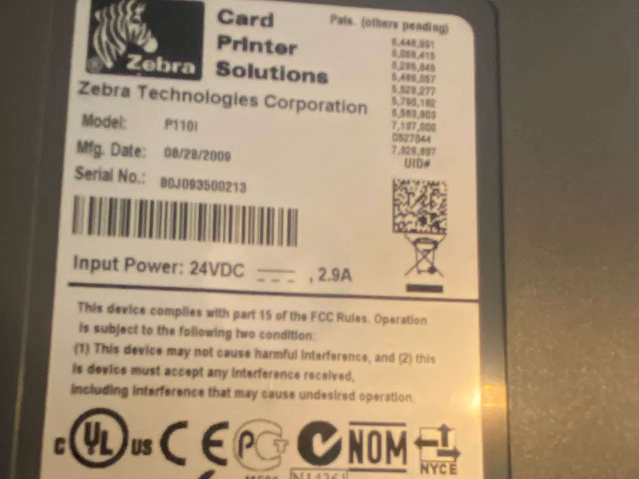 Billede 7 - Zebra P110i kortprinter 