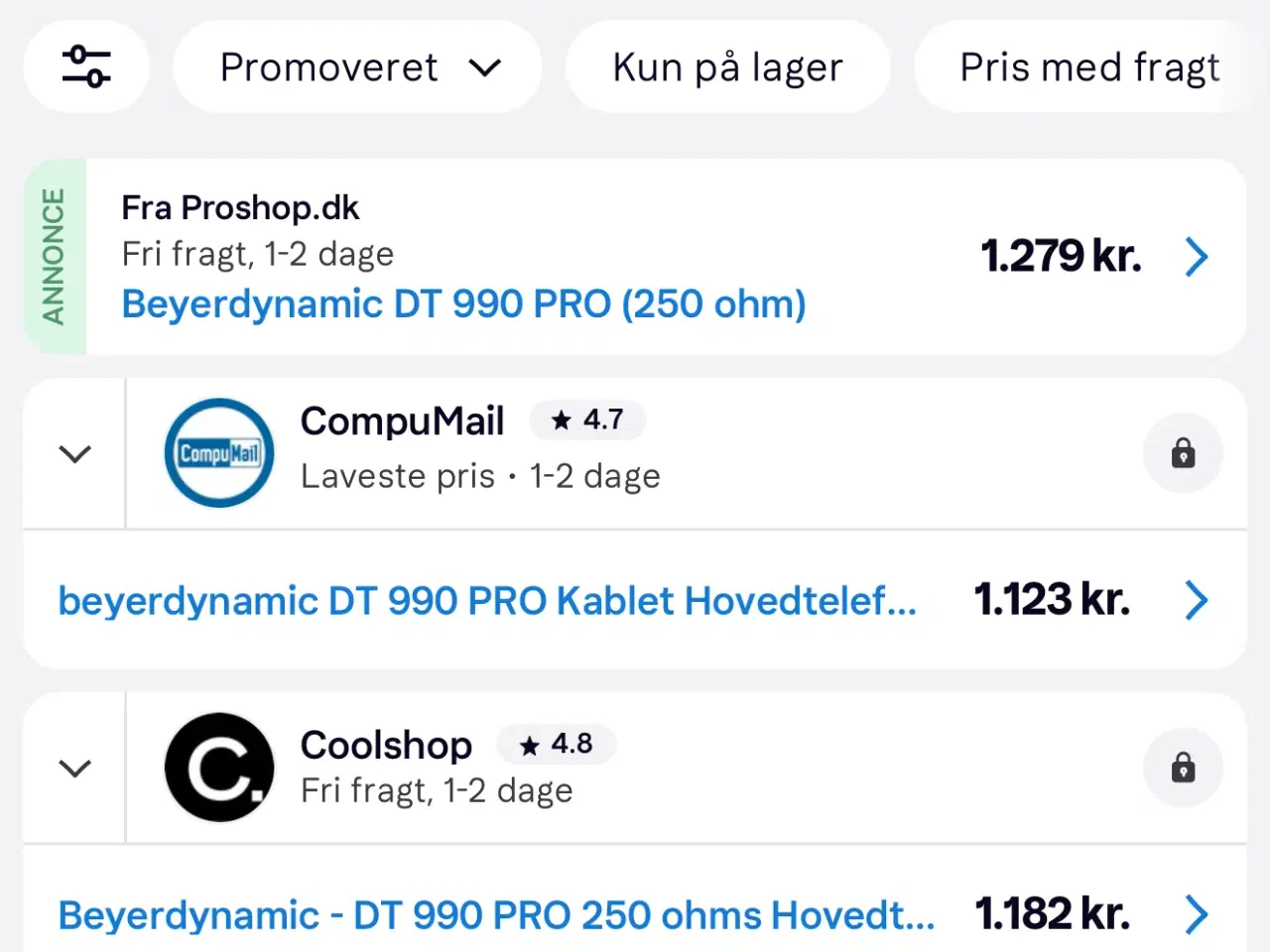 Billede 3 - Beyerdynamic DT 990 Pro 250 Ohms høretelefoner
