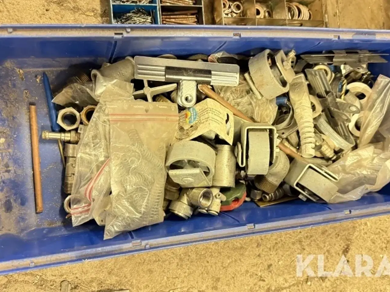Billede 12 - Blandede bolte,skruer,møtrikker,skiver,fittings,stifter osv.