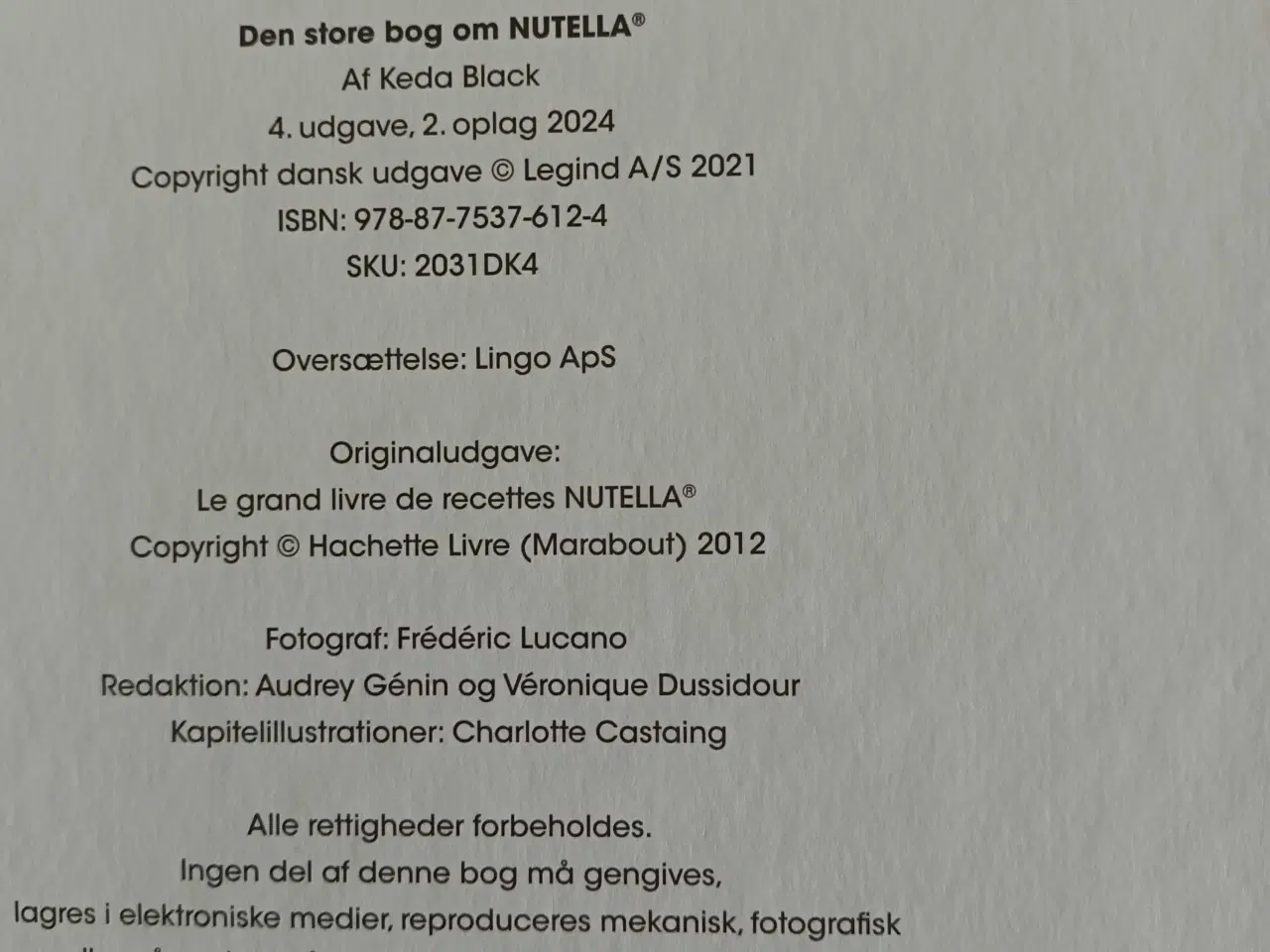 Billede 6 - 1 kg nutella og Den store bog om nutella 