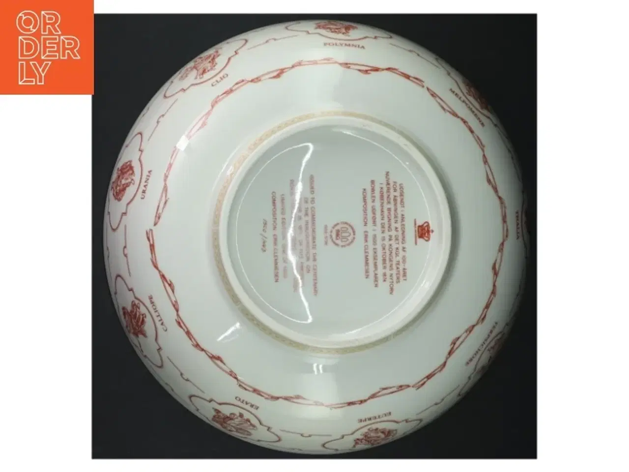Billede 5 - Bing & Grøndahl limited edition skål, for 100-året for det kongelige teater (str. Ø 27 cm)
