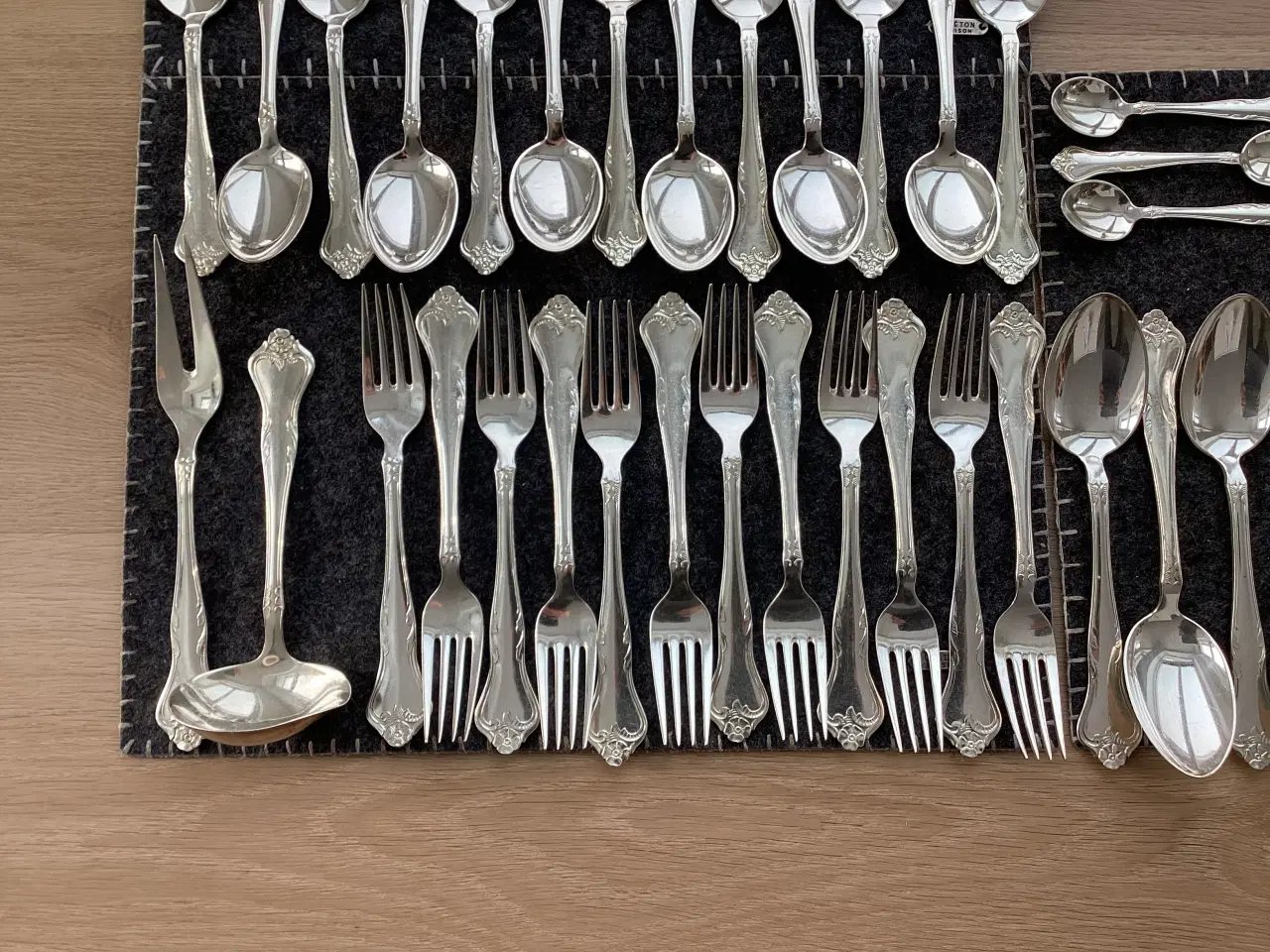 Billede 2 - Riberhus bestik i sølvplet.