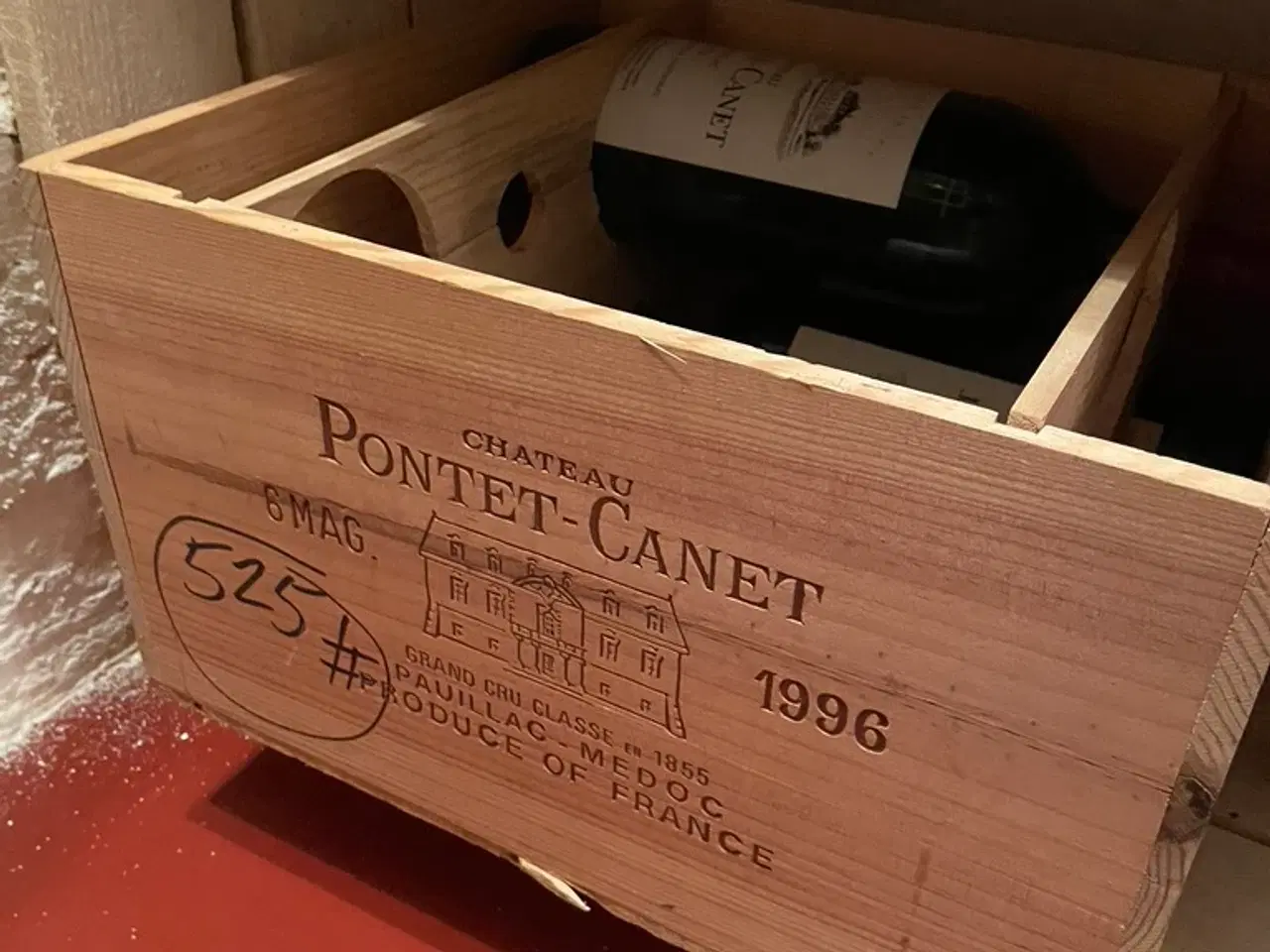 Billede 1 - Pontet Canet - uåbnet kasse og 4 magnumflasker