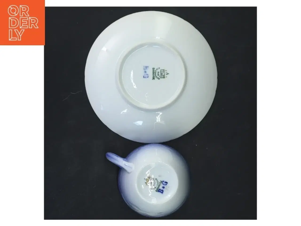 Billede 2 - Mågestel Kaffekop med underkop fra B&G (str. 6,5x9,5&ø14 cm)