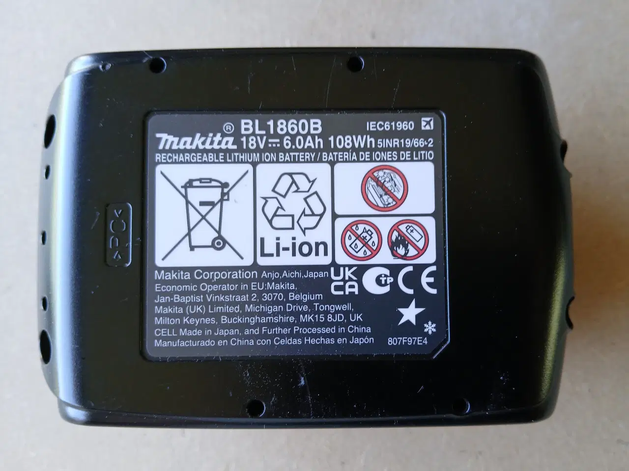 Billede 5 - Makita Græstrimmer 6Ah Batteri og Hurtiglader
