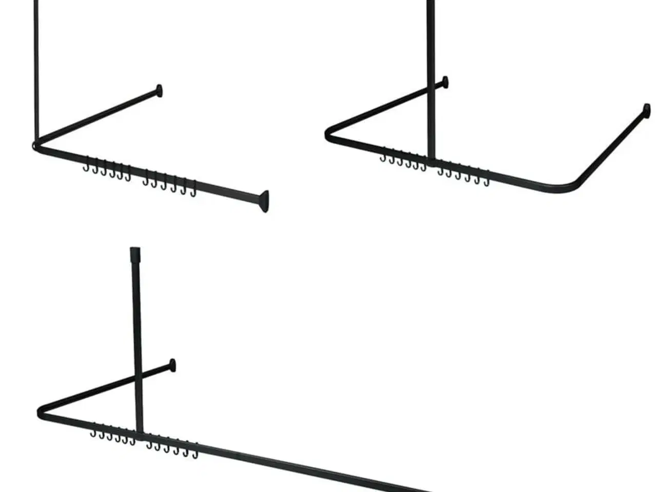 Billede 4 - Sealskin badeforhængsstang Easy-Roll sort