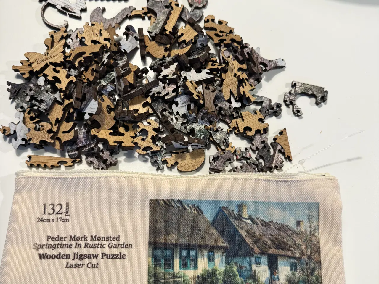 Billede 5 - Puslespil i træ- lasercut