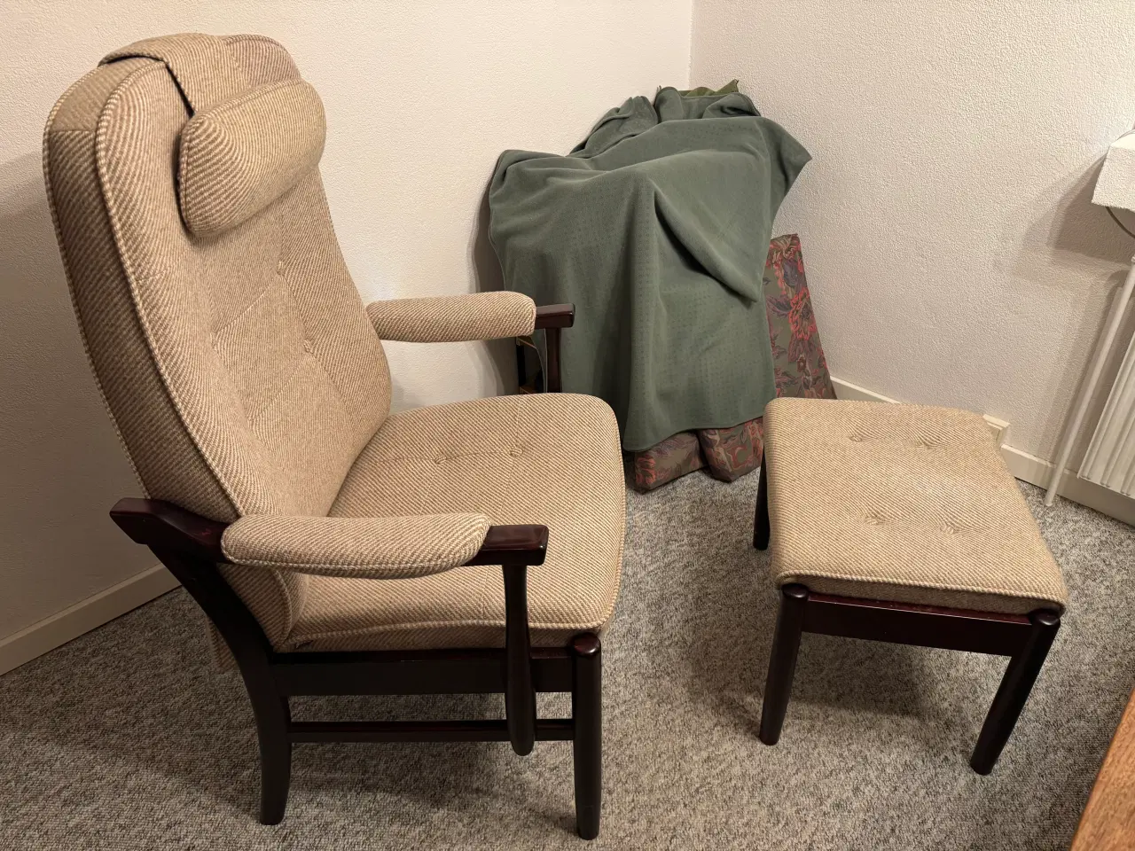 Billede 6 - Otiumlænestol m/fodskammel