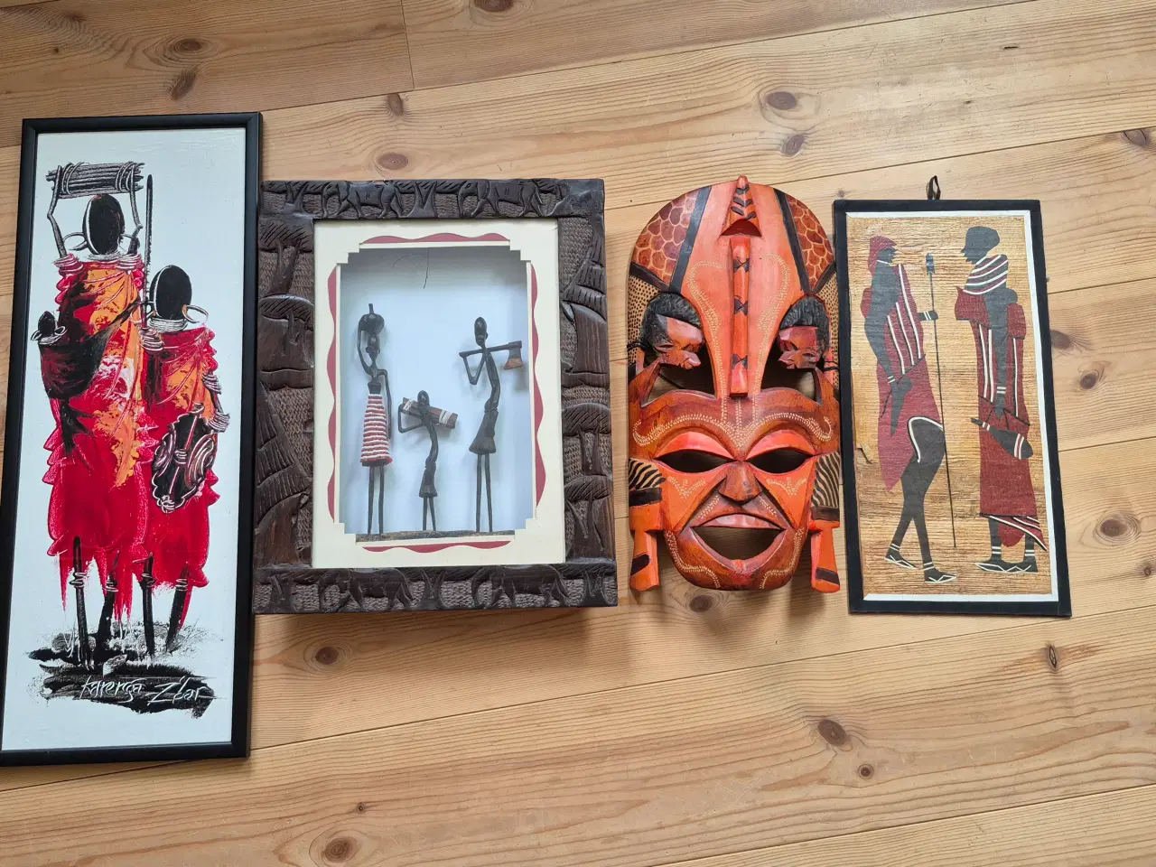 Billede 1 - Afrikanske billeder og maske