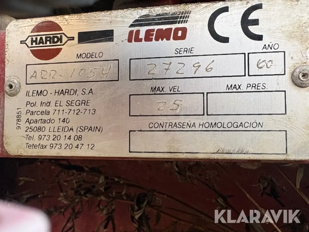 Billede 5 - Tåge sprøjte Hardi ARR-1054