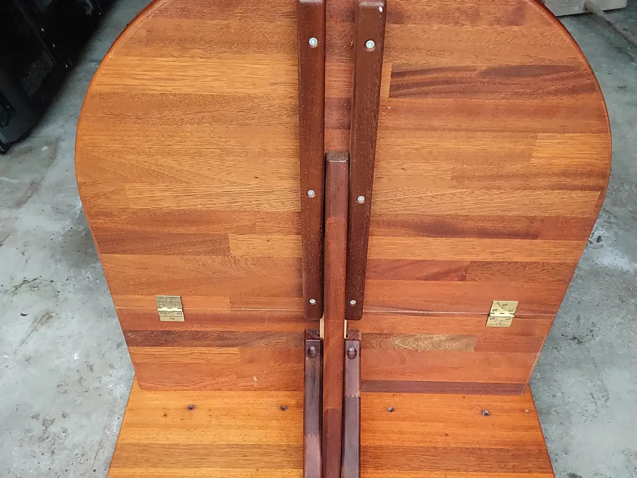 Billede 2 - Klapbord i massiv mahogni. 