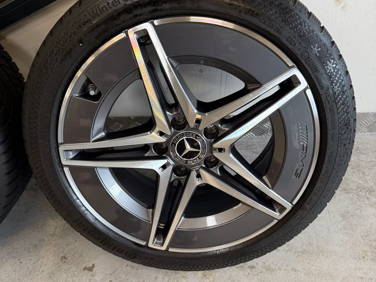 Billede 5 - Originale 18” amg Mercedes alufælge med Conti dæk