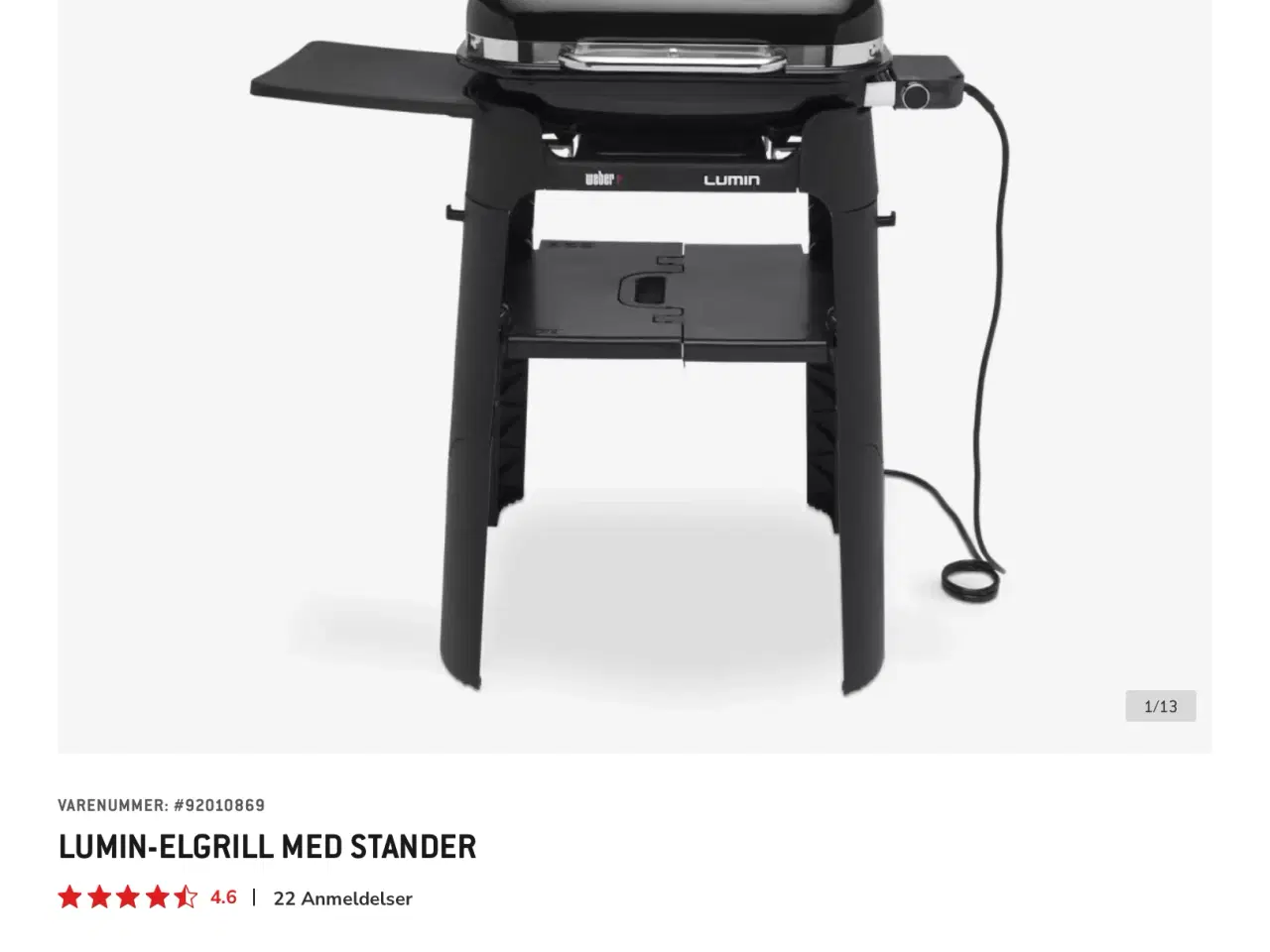 Billede 3 - WEBER Lumin elektrisk grill