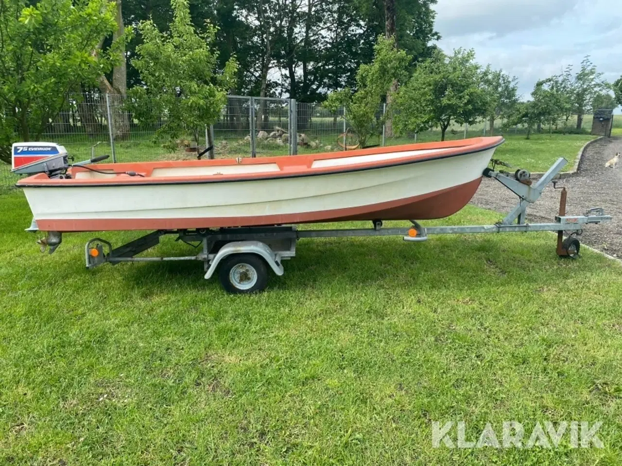Billede 1 - Båd med motor og trailer